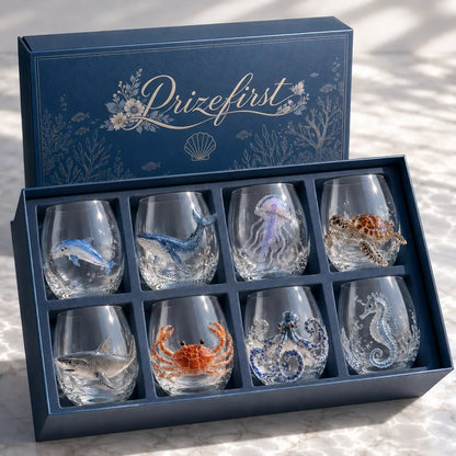 🎁🎁The Perfect Beach House Gift 🌊3D Ocean Animal Artisan Glassware Collection