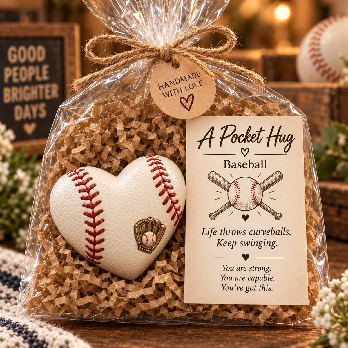 🏆🏆  Sports Pocket Hug – Inspirational Keepsake Gift for Athletes & Sports Lovers ❤️