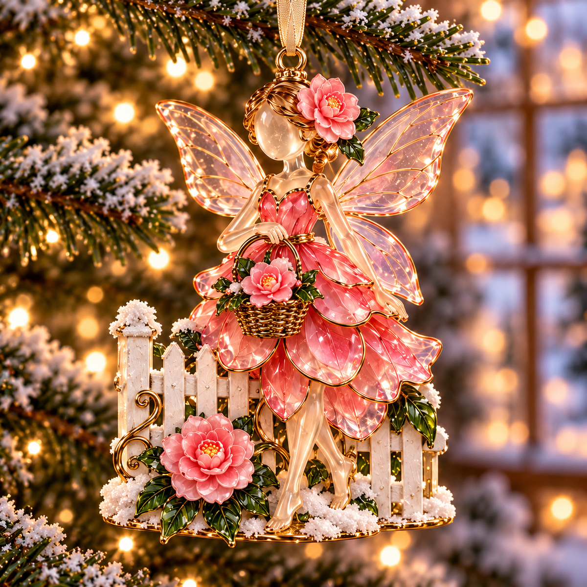 ⏳ Last Day 50% OFF - Winter Garden Fairies – 6 Enchanting Christmas Ornament Designs