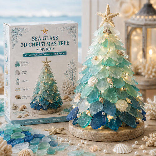 🌊🌊✨ DIY 3D Sea Glass Art Kit – Coastal & Christmas Collection