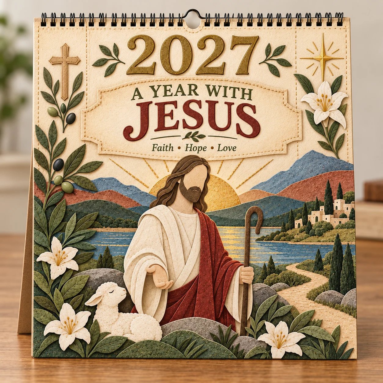 ✝️✝️  2027 Walking With Jesus Wall Calendar