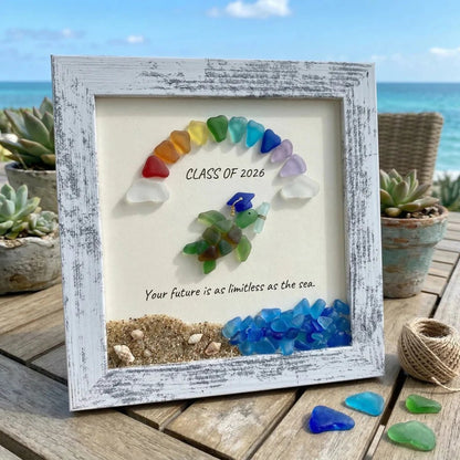 🌊Sea Glass Graduation Art Class of 2026 Keepsake Gift🎓🎁