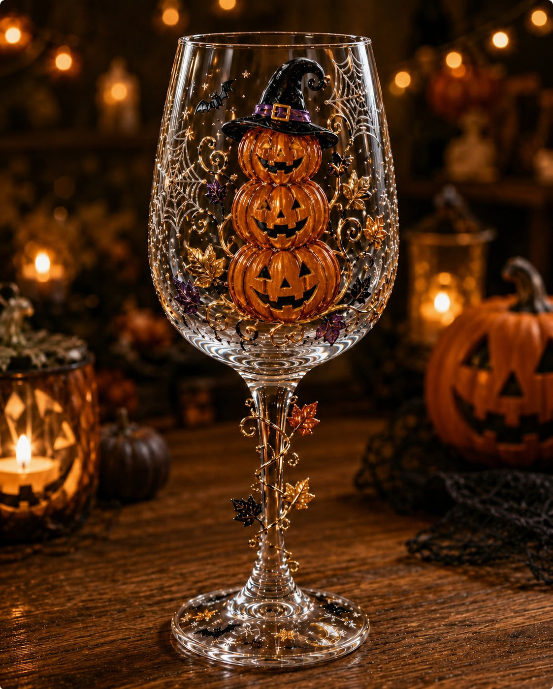🔥🔥🎁Halloween  Wine Glass Collection Gift Box Set✨