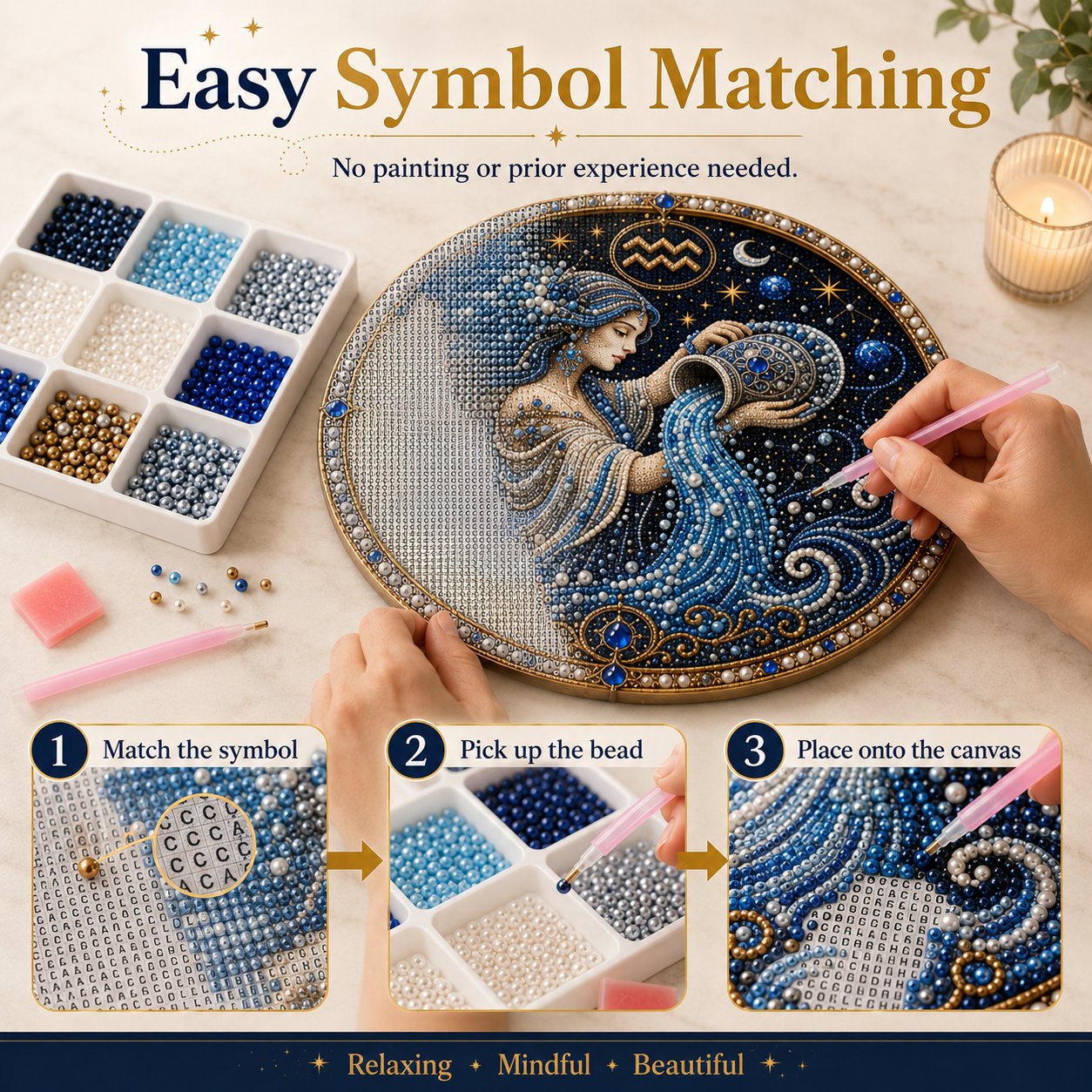 ♈♈12 Zodiac Signs Pearl Art Kit 🌙Buy 2+ Get Free Shipping