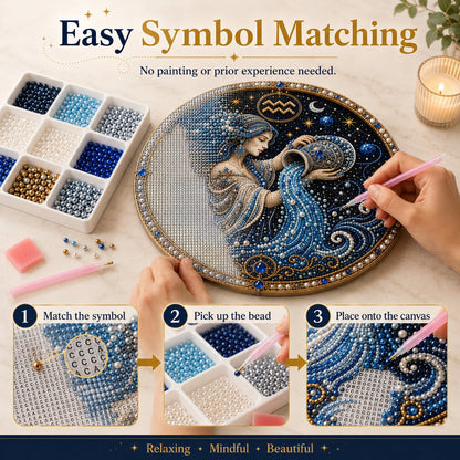 ♈♈12 Zodiac Signs Pearl Art Kit 🌙Buy 2+ Get Free Shipping