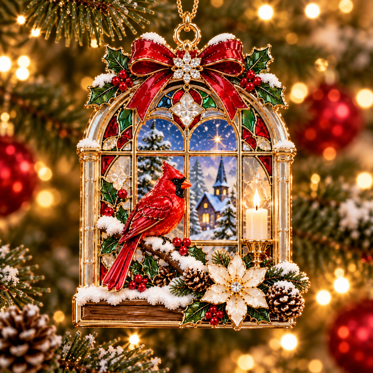 🎅 🎅 2026 Christmas Gift 50% Off--Cardinal Christmas Ornament –  Red Bird Holiday Keepsake, Meaningful Memorial Gift for Family & Loved Ones