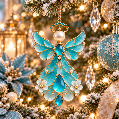 🔥LAST DAY 50% OFF🔥 - 12-Month Birthstone Angel Ornament Collection – Stained Glass Christmas Tree Decorations & Meaningful Keepsake Gifts