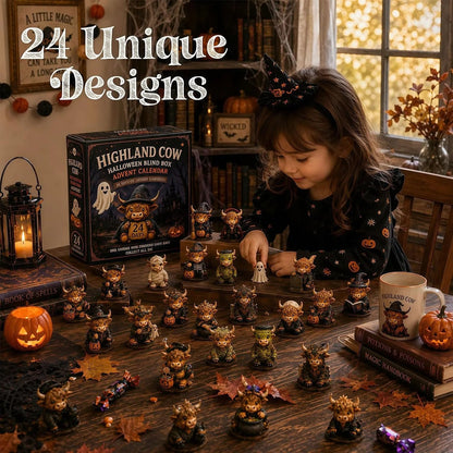 🎅 2026 Christmas Gift 50% Off--🐮2026 Highland Cow Halloween Countdown Calendar