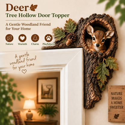 🎅 2026 Christmas Gift 50% Off--⏰LAST DAY 50% OFF 🐿️ 3D Chipmunk Tree Hollow Door Topper | Woodland Animal Doorway Decor For Cozy Nature Homes
