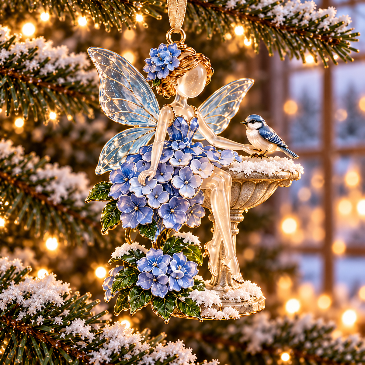 ⏳ Last Day 50% OFF - Winter Garden Fairies – 6 Enchanting Christmas Ornament Designs