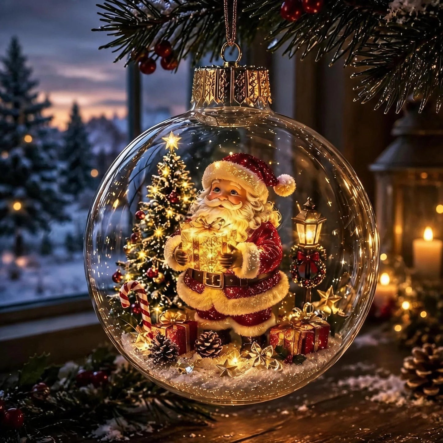 🎅🎅 2026 Christmas Gift 50% Off--Glowing Christmas Diorama Ornament