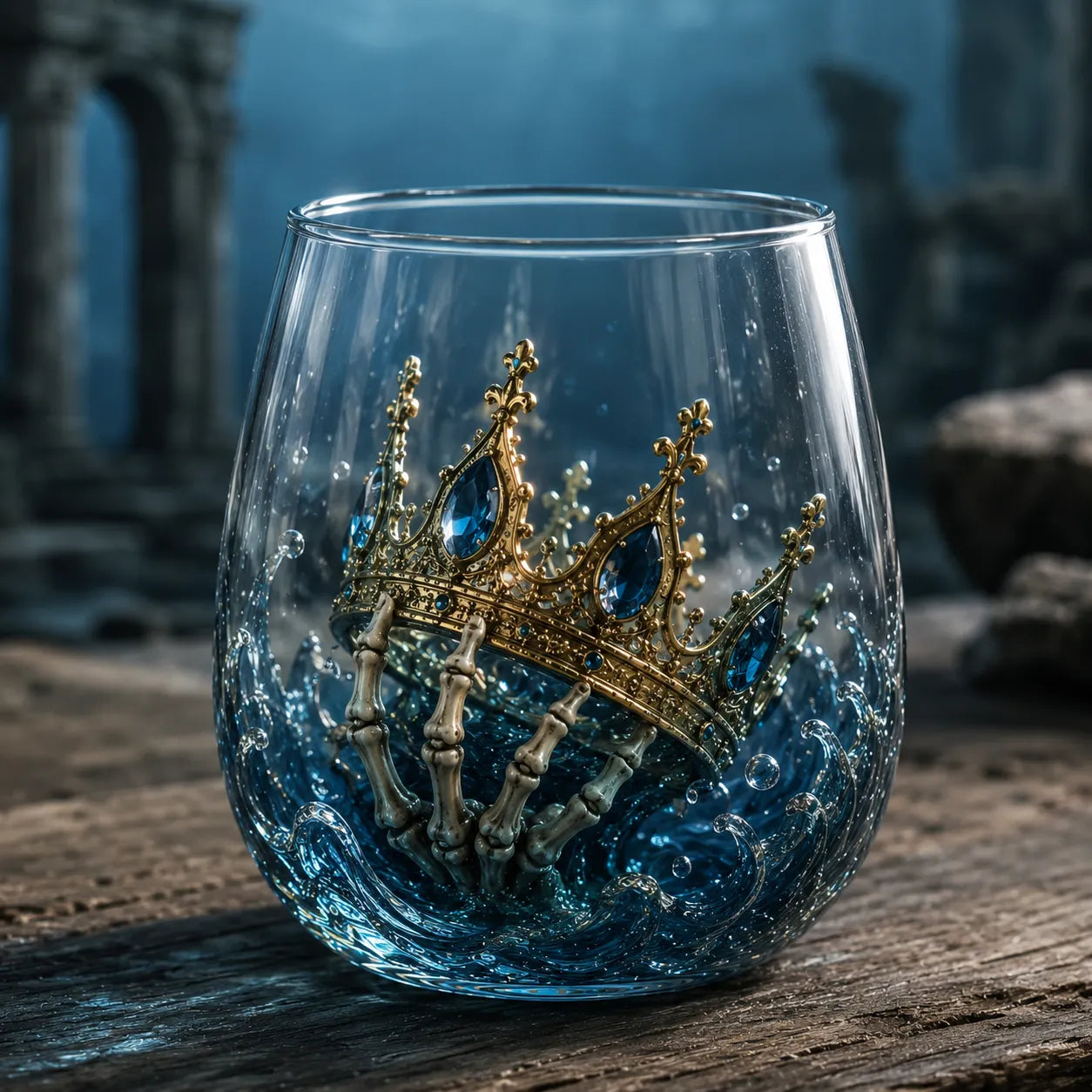 🌊Release The Kraken Pirate Glass Collection — 3-Piece Legendary Ocean Treasure Set - KRAKEN RISE GLass