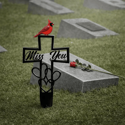 🐦LAST DAY 49% OFF -💖💖Metal Cemetery Memorial Plaque for Remembrance✝️
