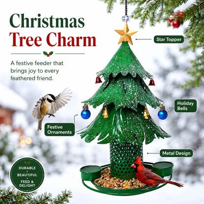 🔥HOT SALE 49% OFF🎄Christmas Tree Bird Feedera🐦Festive Backyard Holiday Decor✨