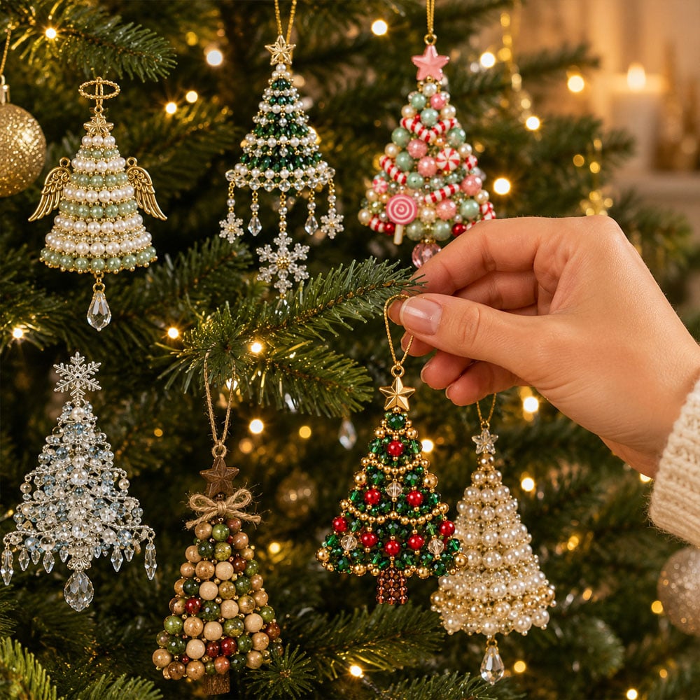 🎅🎅 2026 Christmas Gift 50% Off--DIY Christmas Tree Beaded Ornament Kit