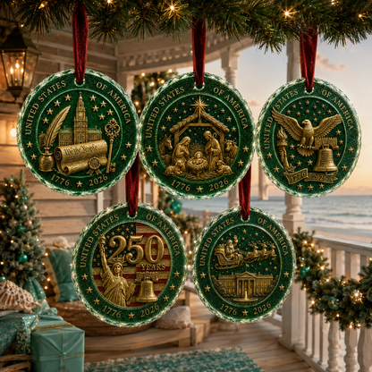 🎅 2026 Christmas Gift 50% Off--Celebrate 250 Years of America 🇺🇸 | 2026 250th Anniversary Christmas Ornament – A Meaningful Patriotic Keepsake & Holiday Gift