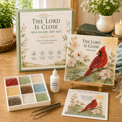 ✝️✝️ Psalms of Comfort & Strength Sea Glass Art Kit