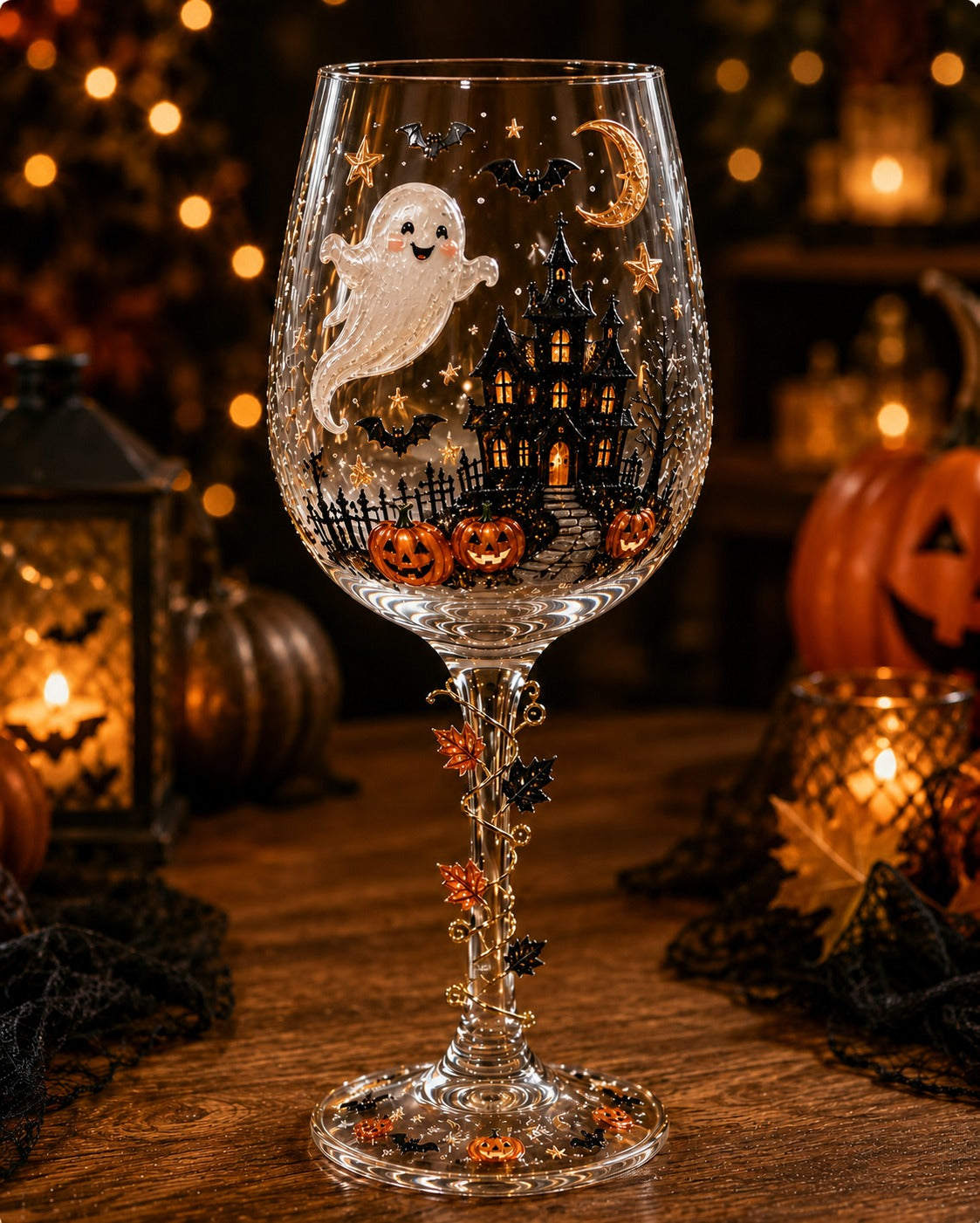 🔥🔥🎁Halloween  Wine Glass Collection Gift Box Set✨