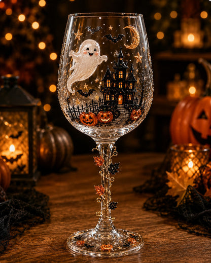 🔥🔥🎁Halloween  Wine Glass Collection Gift Box Set✨