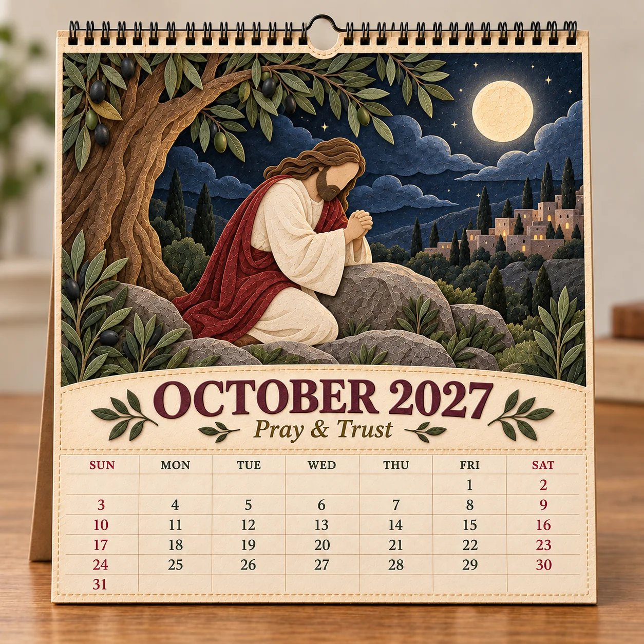 ✝️✝️  2027 Walking With Jesus Wall Calendar