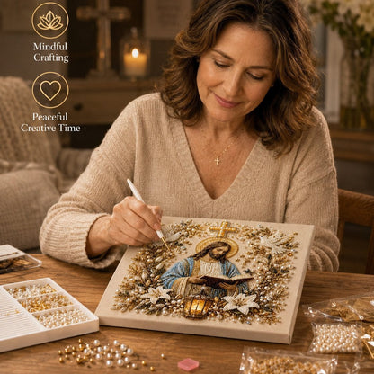 🙏🙏Christian DIY Pearl Art Set