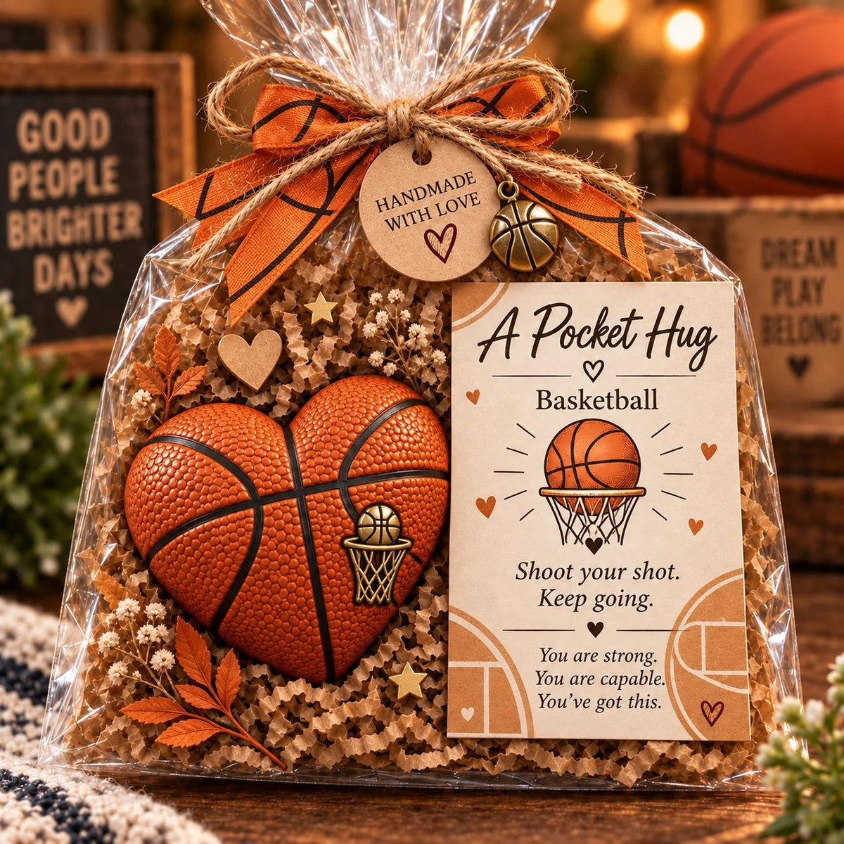 🏆🏆  Sports Pocket Hug – Inspirational Keepsake Gift for Athletes & Sports Lovers ❤️