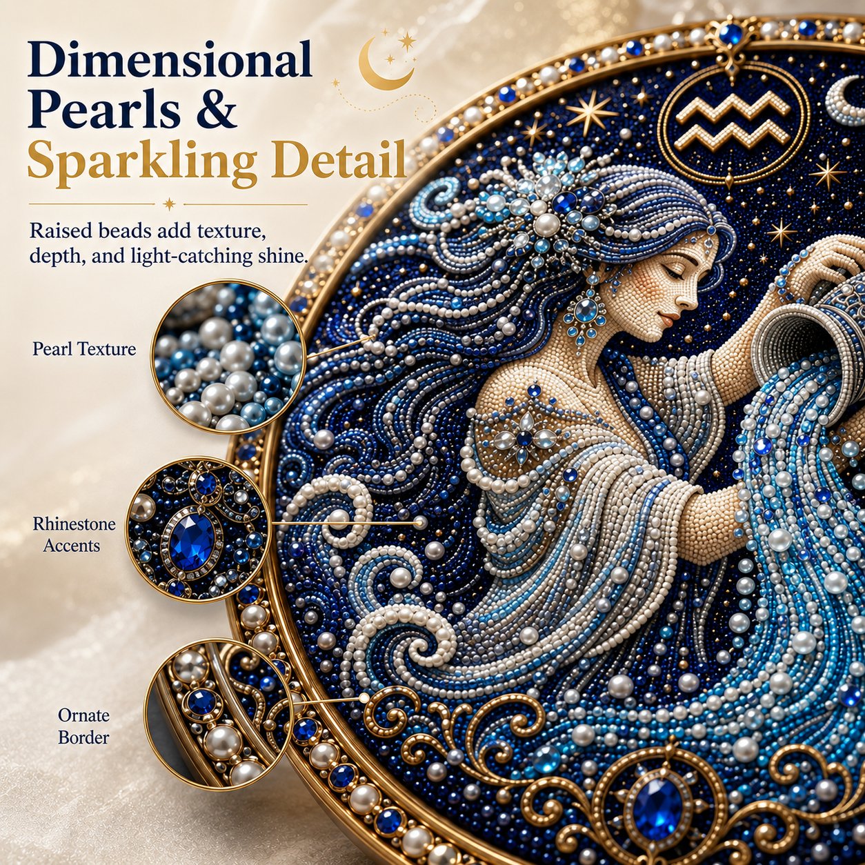 ♈♈12 Zodiac Signs Pearl Art Kit 🌙Buy 2+ Get Free Shipping