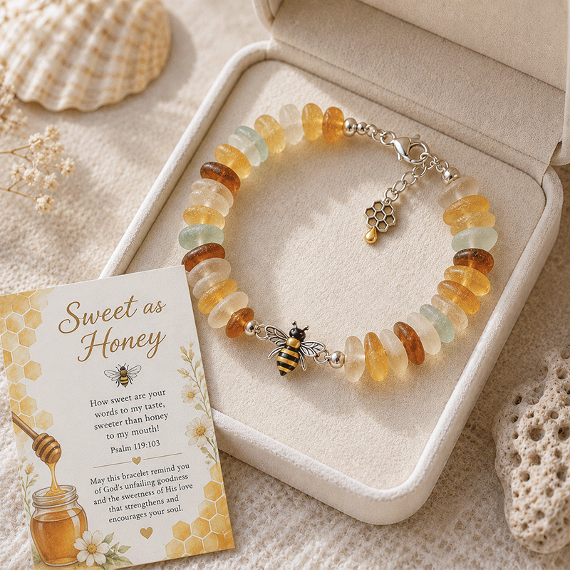 🔥🔥50% Off Last Day - 🩵 Sea Glass Blessing Bracelet