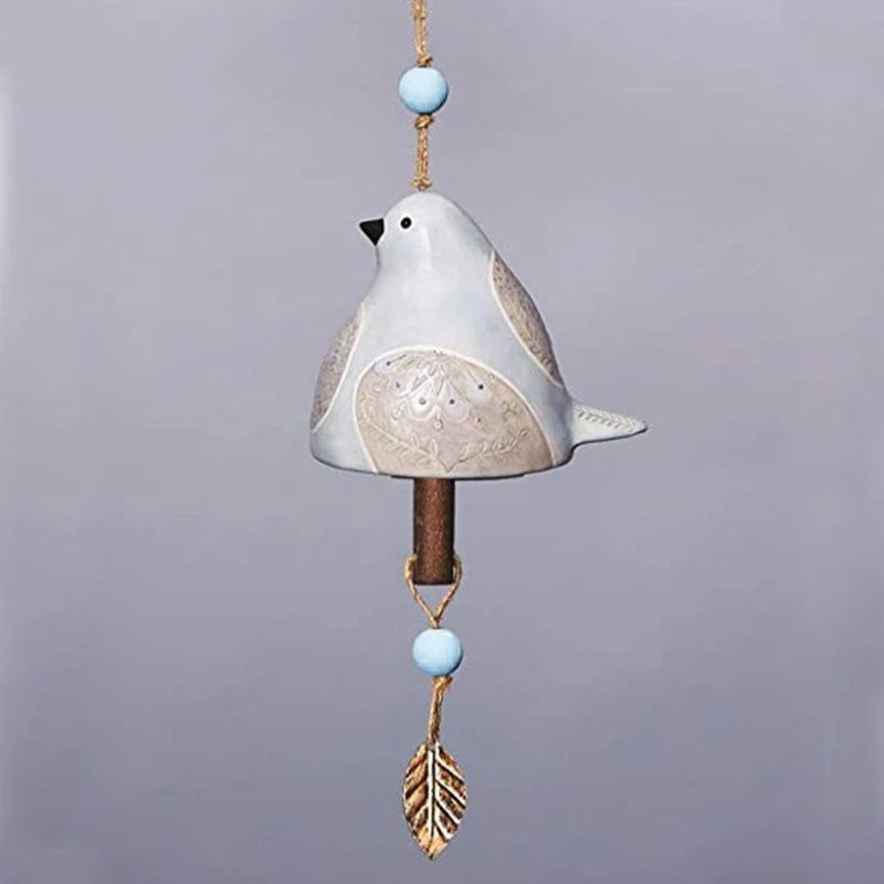 Hand-Painted Ceramic Bird wind Chimes (Handmade by Jordan Maynard)-Buy 2 Free Shipping