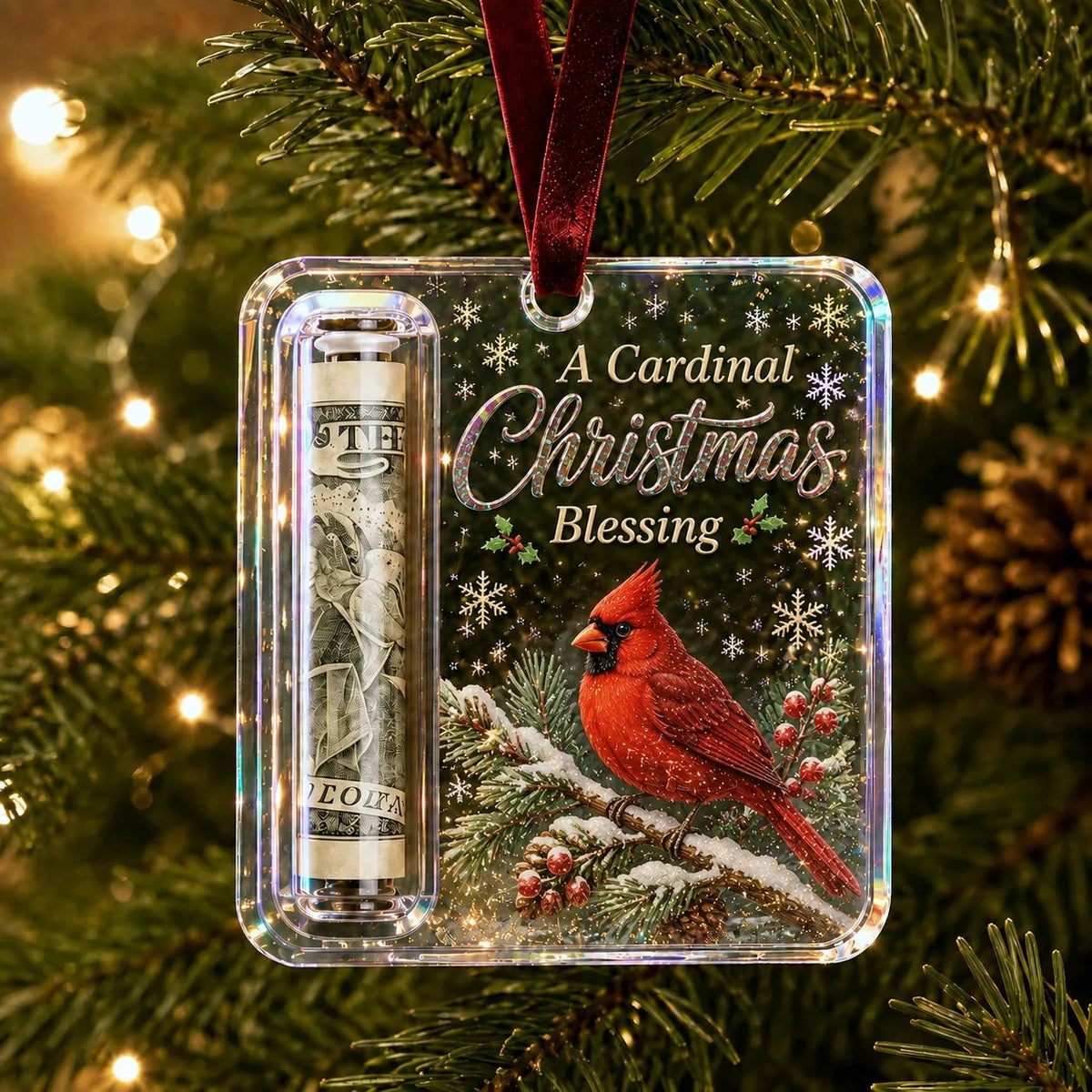 🔥Last Day 60% OFF - ✨🎄Christmas Cash Gift Holder Ornament