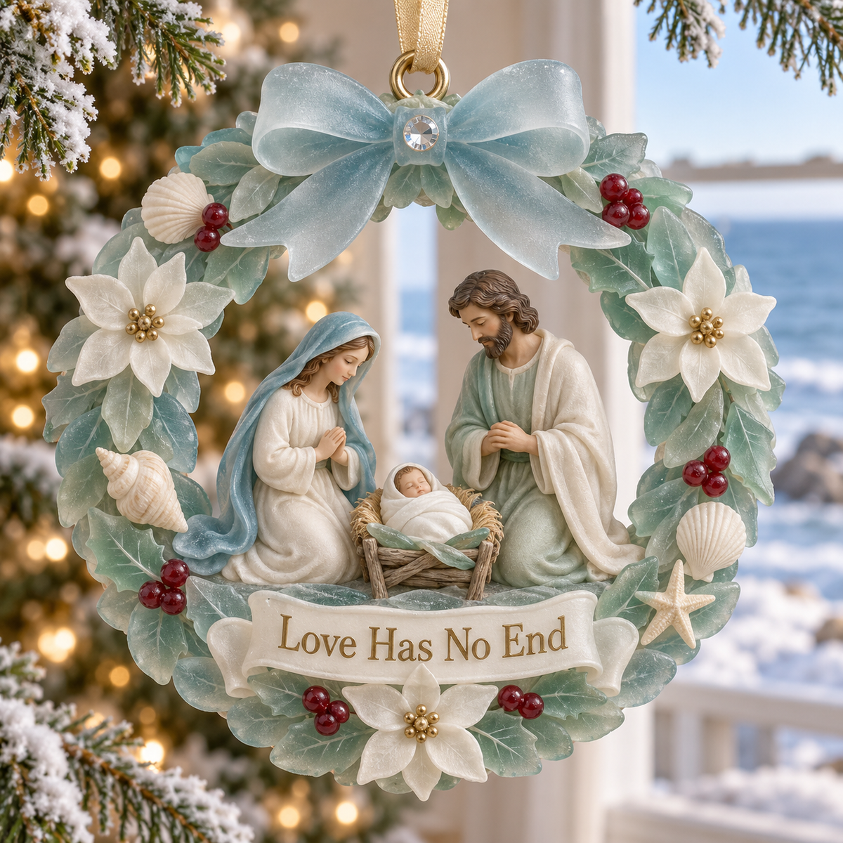 🎅2026 Christmas Gift 50% Off--Coastal Holy Night: The Birth of Love | Nativity by the Sea