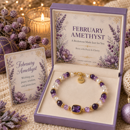 🎅  2026 Christmas Gift 50% Off--💎 Birthstone Meaning Bracelet | Limited Edition 2026