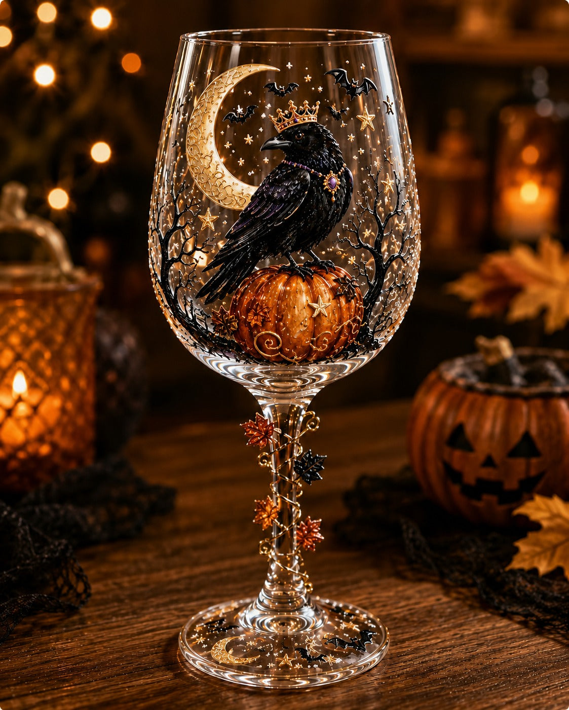 🔥🎁Halloween  Wine Glass Collection Gift Box Set✨