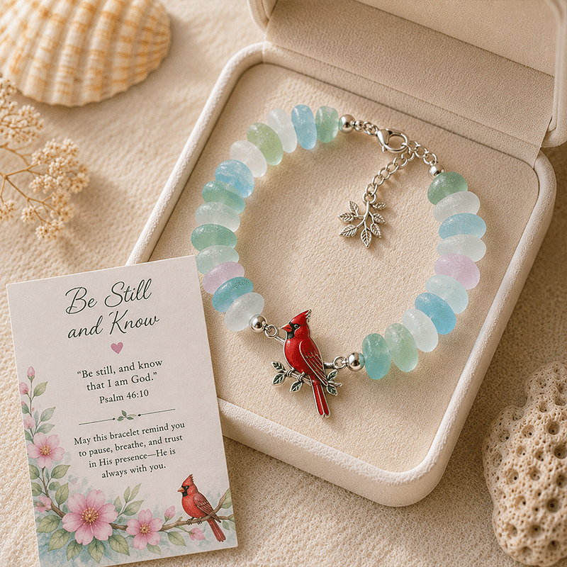 🔥🔥50% Off Last Day - 🩵 Sea Glass Blessing Bracelet