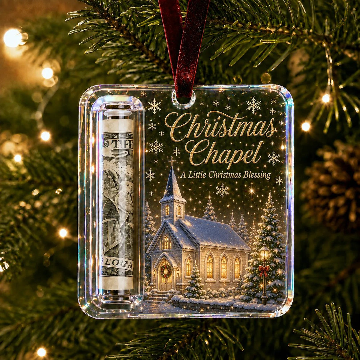 🔥Last Day 60% OFF - ✨🎄Christmas Cash Gift Holder Ornament