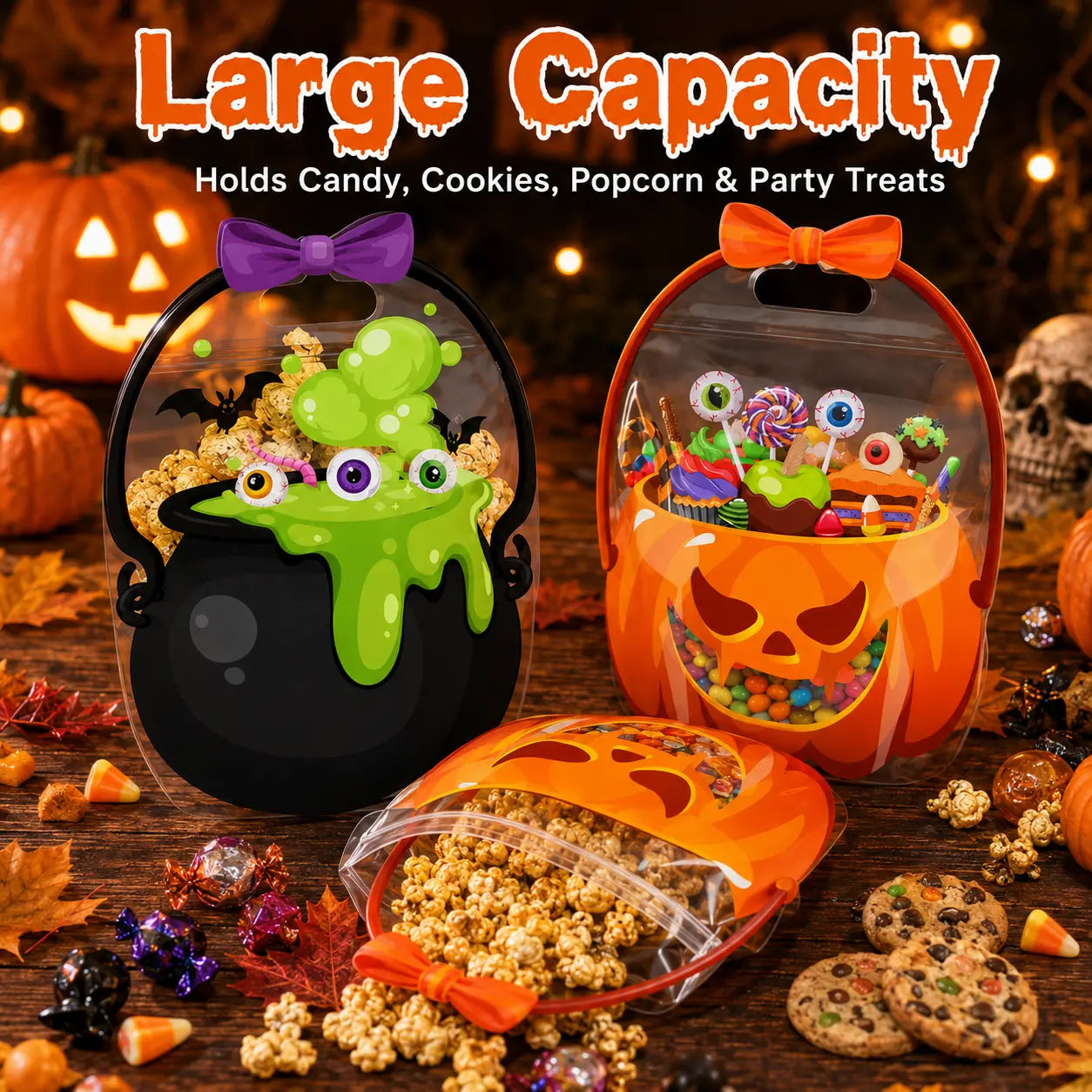 Halloween Goodie Bags for Kids - Trick or Treat Candy & Gift Bags