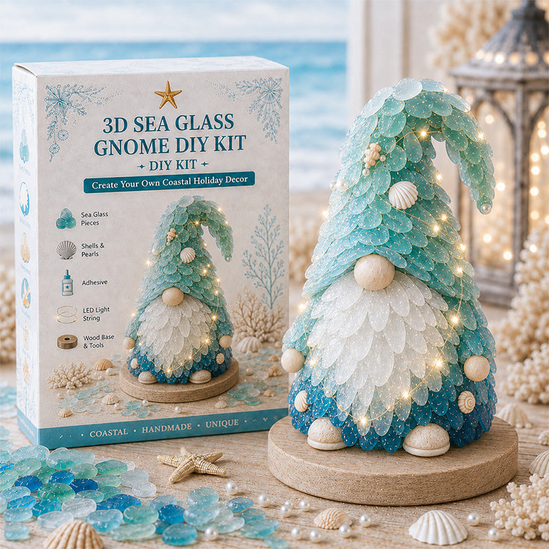 🌊🌊✨ DIY 3D Sea Glass Art Kit – Coastal & Christmas Collection