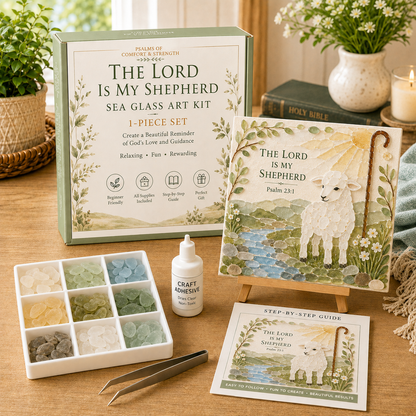 ✝️✝️ Psalms of Comfort & Strength Sea Glass Art Kit