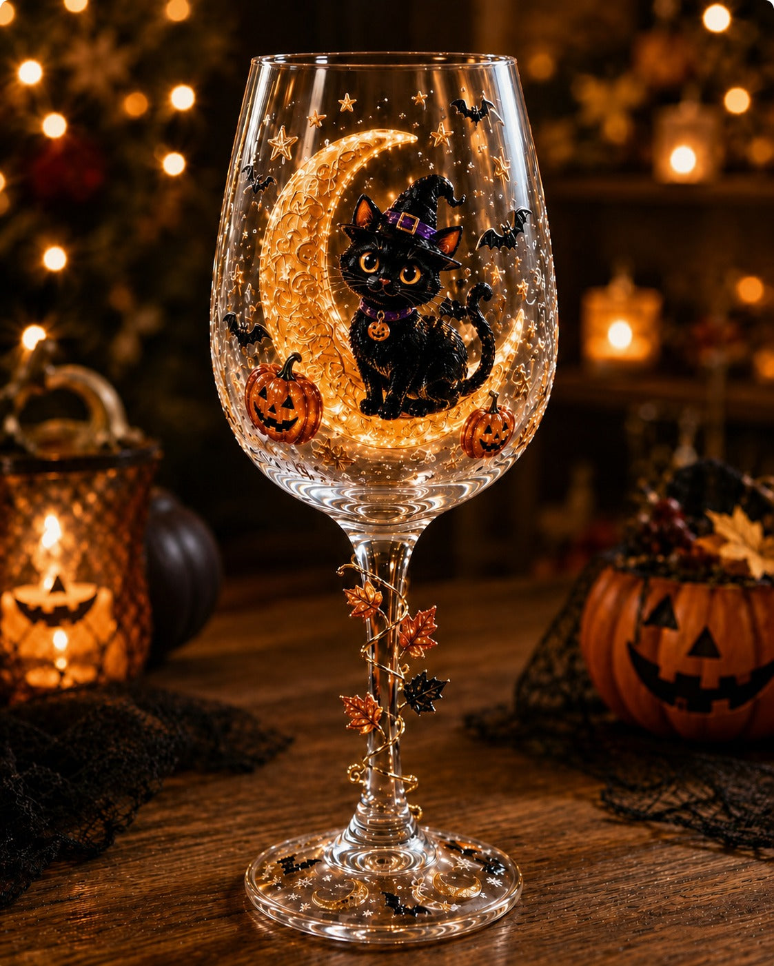 🔥🔥🎁Halloween  Wine Glass Collection Gift Box Set✨