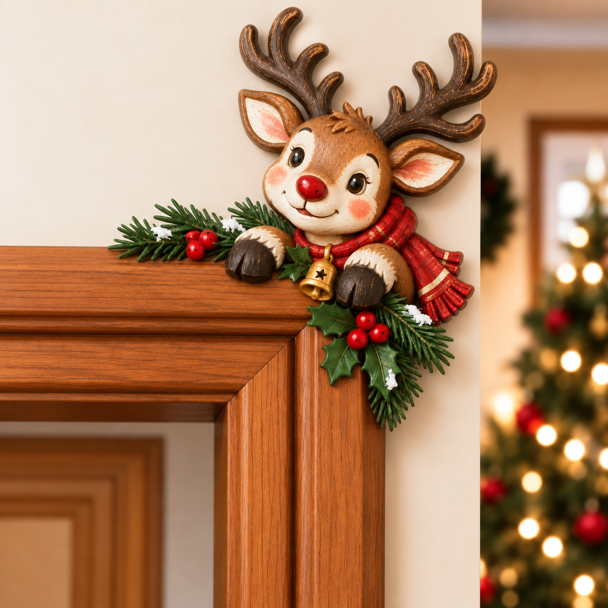 🎅 2026 Christmas Gift 50% Off--Christmas Peekaboo Door Frame Corner Decor