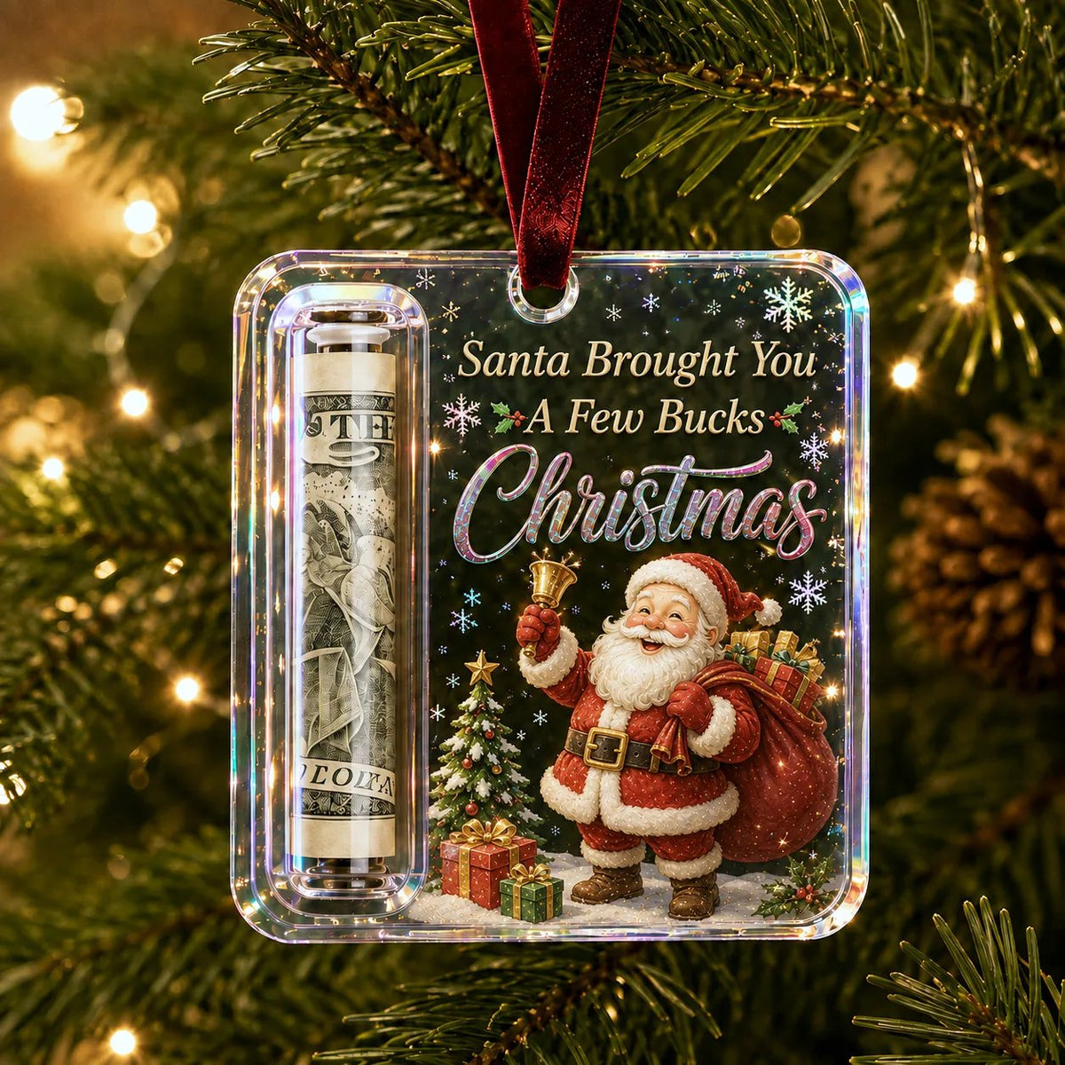 🔥Last Day 60% OFF - ✨🎄Christmas Cash Gift Holder Ornament