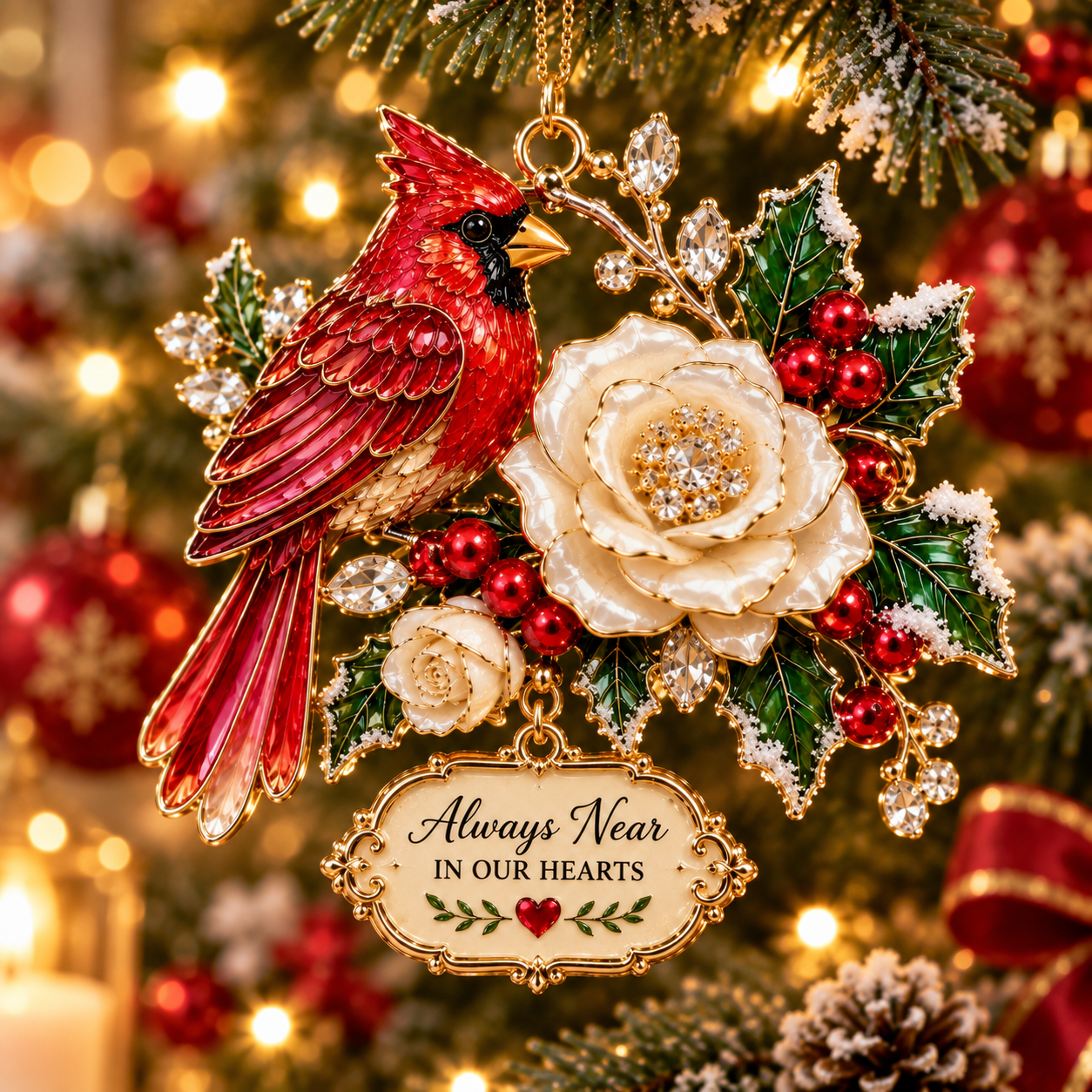 🎅 🎅 2026 Christmas Gift 50% Off--Cardinal Christmas Ornament –  Red Bird Holiday Keepsake, Meaningful Memorial Gift for Family & Loved Ones
