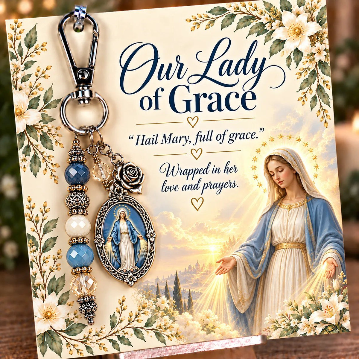 ✝️ Carry Your Faith With You - Christian Scripture & Prayer Keepsake Keychain