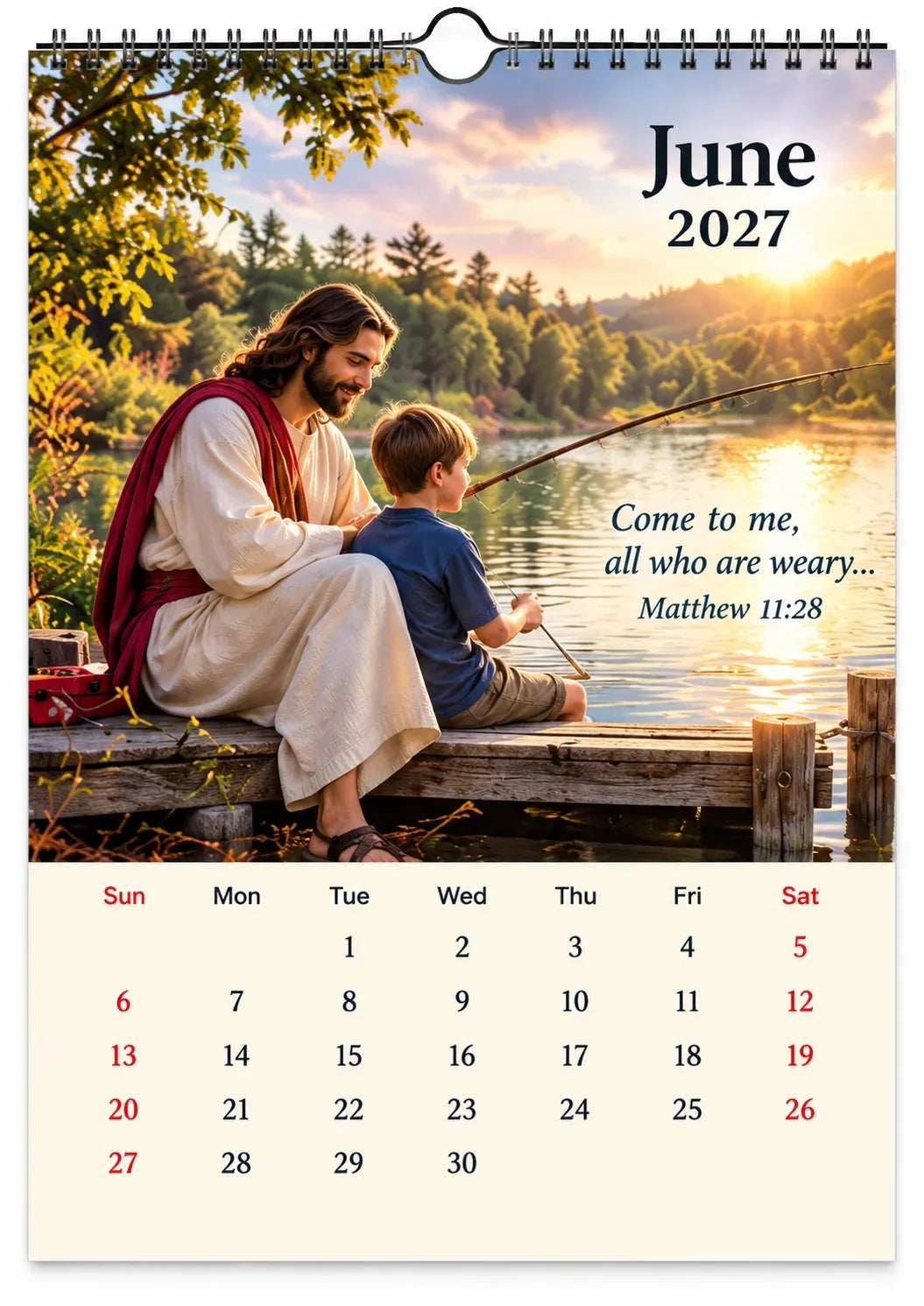 ✝️✝️ 2027 Seasons of Faith Wall Calendar | 12 Months of Christian-Inspired Artwork, Peaceful Countryside Scenes & Shepherd Imagery for Home, Prayer Spaces & Meaningful Gifts 🌿