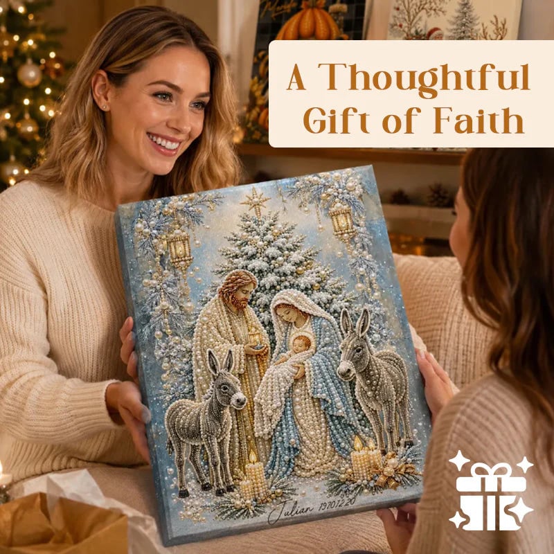 💥🏆🏆Nativity Scene Diamond Painting Kit | Jesus Christ Christmas Faith Art Decor