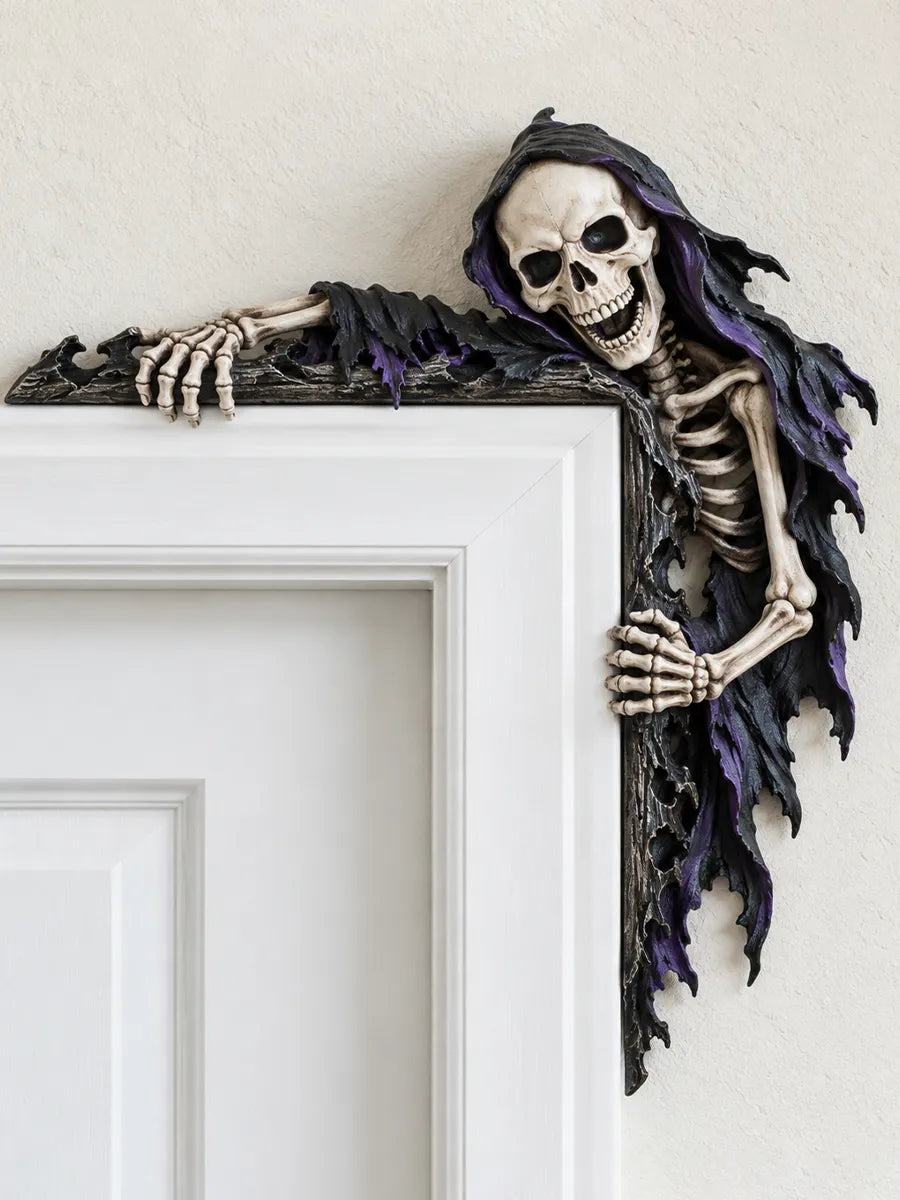 💀💀  Spooky Reaper Door Frame Corner Decor