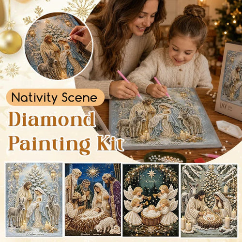 💥🏆🏆Nativity Scene Diamond Painting Kit | Jesus Christ Christmas Faith Art Decor