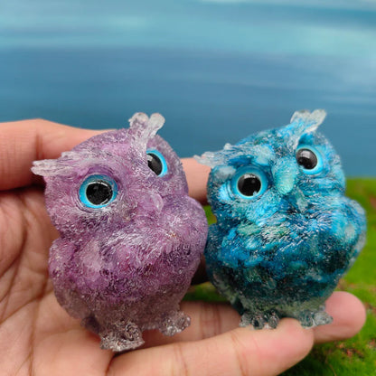 🔥Handmade Natural Crystal Gemstone Owl-BUY 2 FREE SHIPPING
