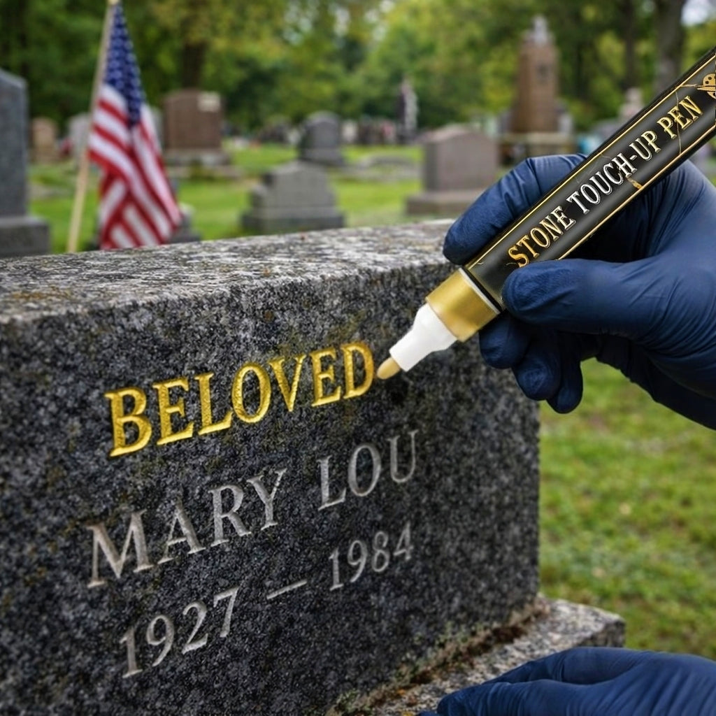🖋️Golden Tombstone Marker Pen for Restoring Faded Grave Inscriptions