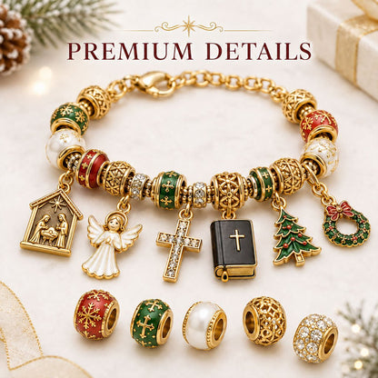 🎅🎅 2026 Christmas Gift 50% Off--🎄24-Day Christian Christmas Charm Bracelet Advent Calendar
